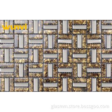 low temperature resistant Bathroom Mosaic Tiles , Glass Mos